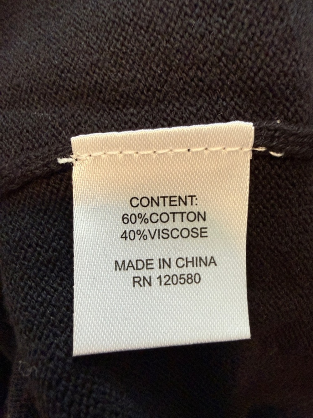 Peace of Cloth black sweater sz 1 - Picture 4 of 5